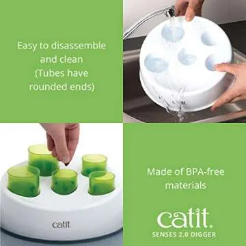 Engaging Catit Senses 2.0 Digger Interactive Slow Feeder