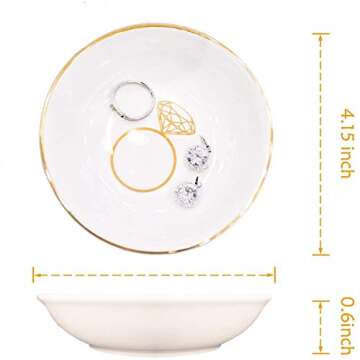 Quany Life Engagement Ring Dish Jewelry Tray - Mrs Engaged Gifts for Her Ring Tray Engagement Gift f...
