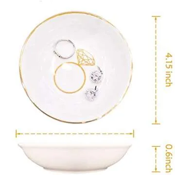 Quany Life Engagement Ring Dish Jewelry Tray - Mrs Engaged Gifts for Her Ring Tray Engagement Gift f...
