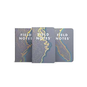 Field Notes Coastal: East Special Edition Recital Grid Memo Books, 3-Pack - Perfect for Creatives!