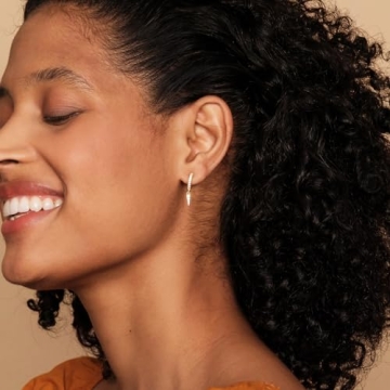 PAVOI Gold Huggie CZ Earrings for Sensitive Ears