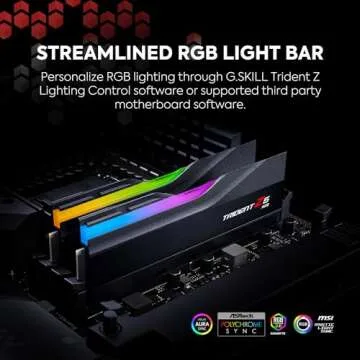 G.SKILL Trident Z5 RGB Series (Intel XMP 3.0) DDR5 RAM 64GB (2x32GB) 6400MT/s CL32-39-39-102 1.40V Desktop Computer Memory UDIMM - Matte Black (F5-6400J3239G32GX2-TZ5RK)
