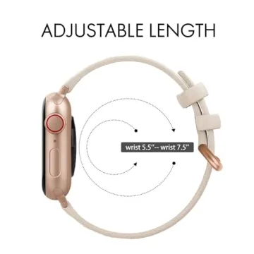 SWEES Slim Leather Band for Apple Watch Women 38mm 42mm