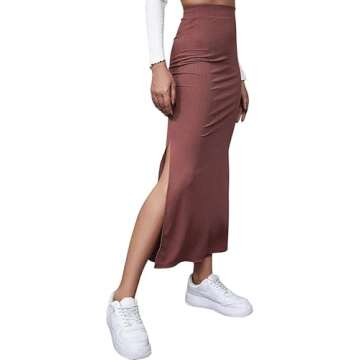 Women's Elastic Waisted Skirt