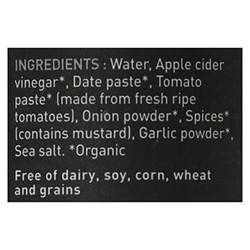 Good Food For Good Organic Sweet & Spicy BBQ Sauce, No Added Sugar, Whole30 Approved, 9.5 Oz