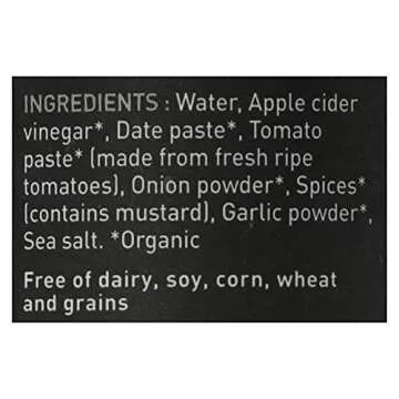 Good Food For Good Organic Sweet & Spicy BBQ Sauce, No Added Sugar, Whole30 Approved, 9.5 Oz