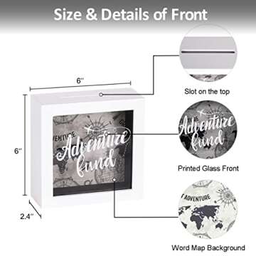 UMICAL Adventure Fund Shadow Box Frame Savings Bank