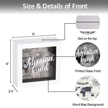 UMICAL Adventure Fund Shadow Box Frame Savings Bank