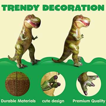 Giant 62” T-Rex Dinosaur Inflatable for Parties and Play