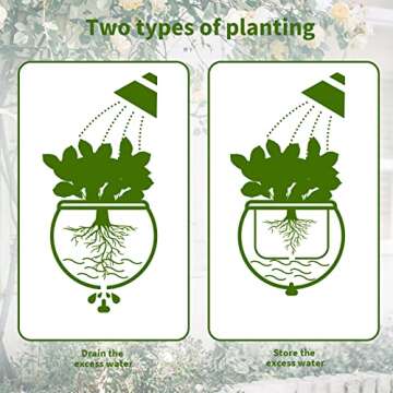 Veramz Disco Ball Planter - Glamorous Hanging Pot for Plants