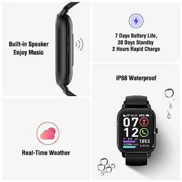 Smart Watch for Men Women – 1.85" Touch Screen - Call/Messaging, Health Tracker, 112 Sports Modes,...