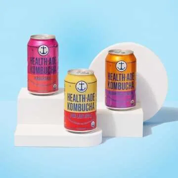 Health-Ade Organic Kombucha, Fruity Variety - 12-Pack