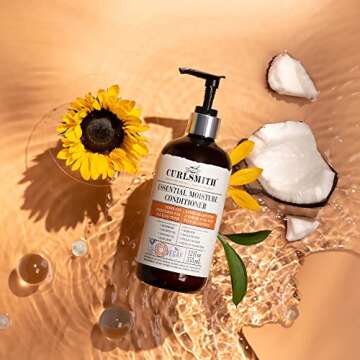 CURLSMITH - Essential Moisture Conditioner, Lightweight Frizz Control for Wavy, Curly and Coily Hair...