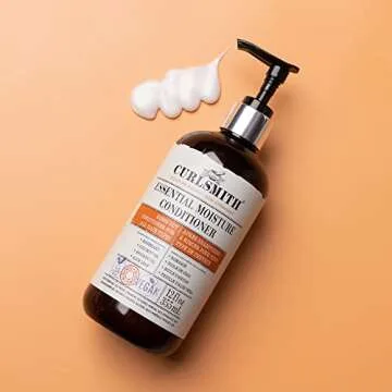 CURLSMITH - Essential Moisture Conditioner, Lightweight Frizz Control for Wavy, Curly and Coily Hair, Vegan (12 fl.oz)