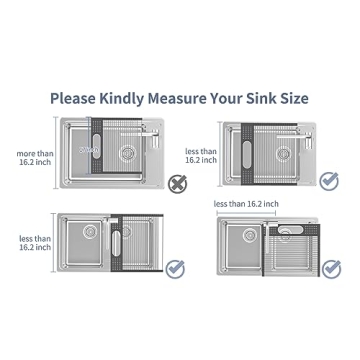 LEMIKKLE Roll Up Dish Drying Rack for Efficient Kitchen Use