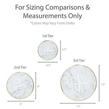 3-Tier Dessert & Cupcake Stand for All Events