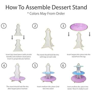 3-Tier Dessert & Cupcake Stand for All Events
