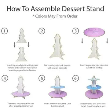 3-Tier Dessert & Cupcake Stand for All Events