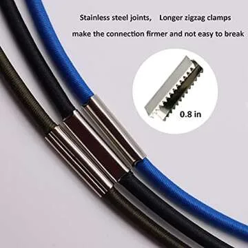 Trash Can Bands Set of 3, Black, Blue, Grey, Durable Rubber Bands with strong elasticity, Homewares Colorful Litter Box Bands Good for Home Office School Indoor and Outdoor