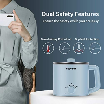 Topwit Electric Pot 1.6L - Versatile Cooking Made Easy