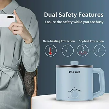 Topwit Electric Pot 1.6L - Versatile Cooking Made Easy