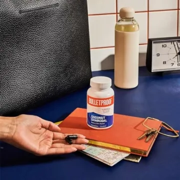 Bulletproof Coconut Charcoal Detox and Gas Relief Capsules, 90 Count, Sourced from 100% Coconut Shells