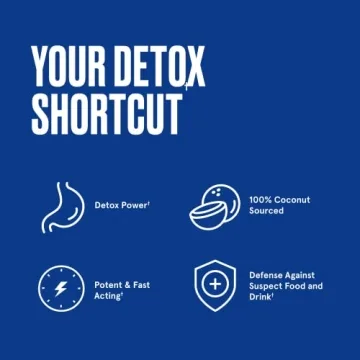 Bulletproof Coconut Charcoal Detox and Gas Relief Capsules, 90 Count, Sourced from 100% Coconut Shells