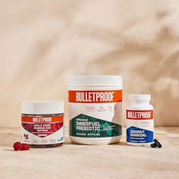 Bulletproof Coconut Charcoal Detox and Gas Relief Capsules, 90 Count, Sourced from 100% Coconut Shells