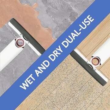 Protable Mini Mop Sponge Mop - Self Squeeze Mini Mop Small Mop Suitable for Kitchen, Bathroom, Living Room, Dorm, Car and Glass (1 Sponge Head + 1 Squeeze Handle)