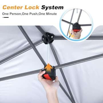 ABCCANOPY Pop Up Gazebo 13x13 - Outdoor Canopy Tent with Mosquito Netting for Patio Garden Backyard ...