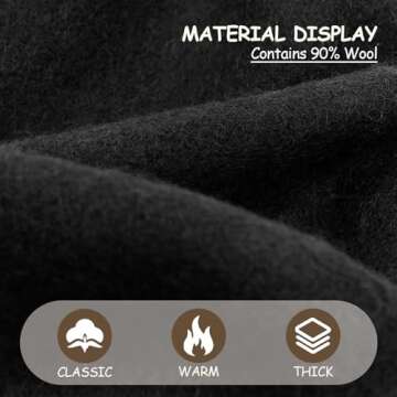 Gllutt Beret Hat - Stylish & Warm 90% Wool Accessory