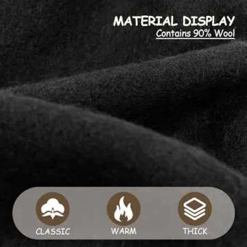 Gllutt Beret Hat - Stylish & Warm 90% Wool Accessory