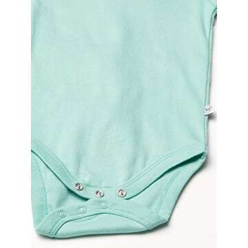 HonestBaby 10-Pack Short Sleeve Bodysuits One-Piece 100% Organic Cotton for Infant Baby Boys, Girls, Unisex, Rainbow Boy, 0-3 Months