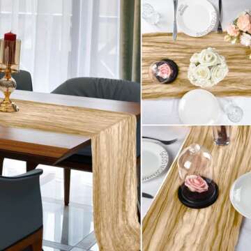 BOUBONI 1 Pack 10ft Nude Cheesecloth Table Runner 35x120 Inch Boho Gauze Table Runner Cheese Cloth Table Runner for Birthday Party Wedding Decoration Baby Shower Christmas Decor Special Events