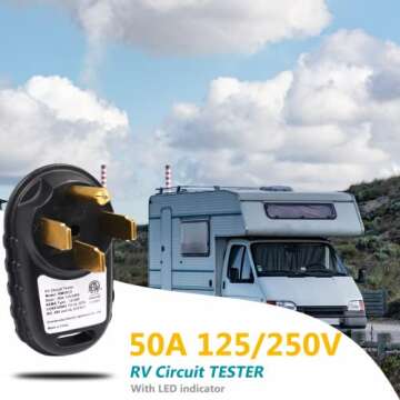 50Amp RV Circuit Analyzer Tester - Reliable Power Safety Solutions