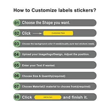 Custom Stickers for Business Logo Personalized Label Stickers Customized 100,200pcs, 1",1.5",2", 3", 4"
