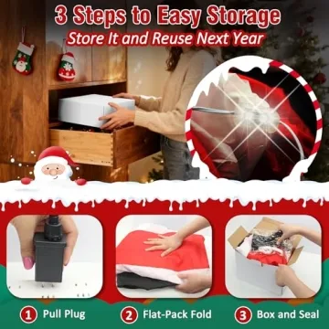 6 FT Inflatable Santa with Bright LEDs for Christmas