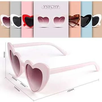 YSYCHY Vintage Cateye Sunglasses - Stylish UV Protection