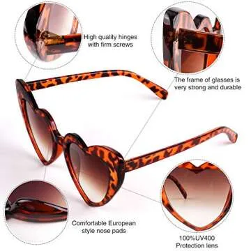 YSYCHY Vintage Cateye Sunglasses - Stylish UV Protection