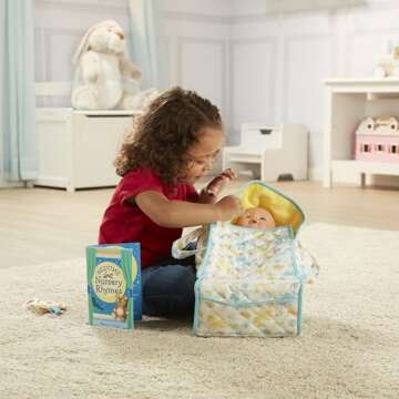 Melissa & Doug Bassinet Play Set for Dolls & Toys 3+