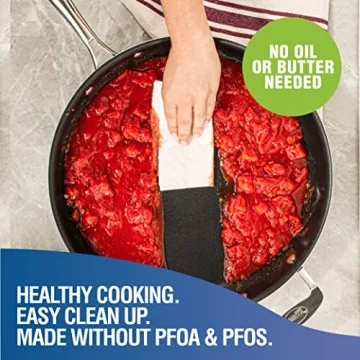 Granitestone 14 Inch Frying Pan with Lid Nonstick Skillet