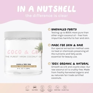 Raw & Organic Virgin Coconut Oil for Skin & Hair