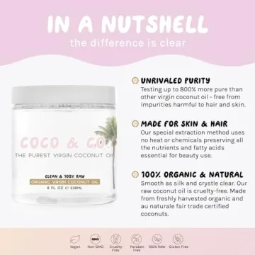 Raw & Organic Virgin Coconut Oil for Skin & Hair