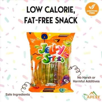 Apexy Jelly Straws – Delicious Fruit Candy for Everyone