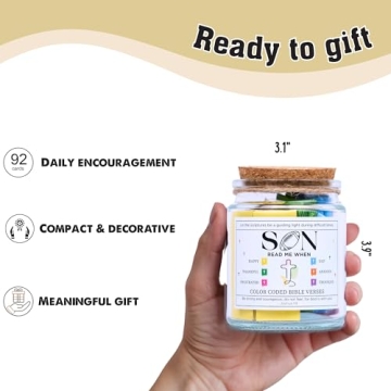 Bible Verse Jar for Son - Christian Gift of Encouragement