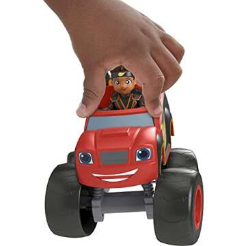 Fisher-Price Blaze and The Monster Machines Toy Truck & Figure Set, Ninja Blaze & AJ, Preschool Racing Play Ages 3+ Years