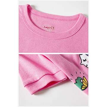 Girls Pajamas 4T Kids Cotton Shorts Mermaid PJs Summer Clothes Toddler Sleepwear