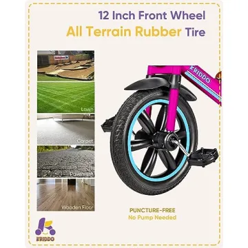 KRIDDO Kids Tricycle for Ages 2-5 with Adjustable Seat