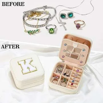 Parima Trendy C Jewelry Case for Stylish Travel & Gifts