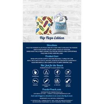 Powder Pouch® Sand Remover - Flip Flops Edition